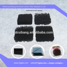 Tissu de fibre de carbone Éponge de filtre à charbon actif